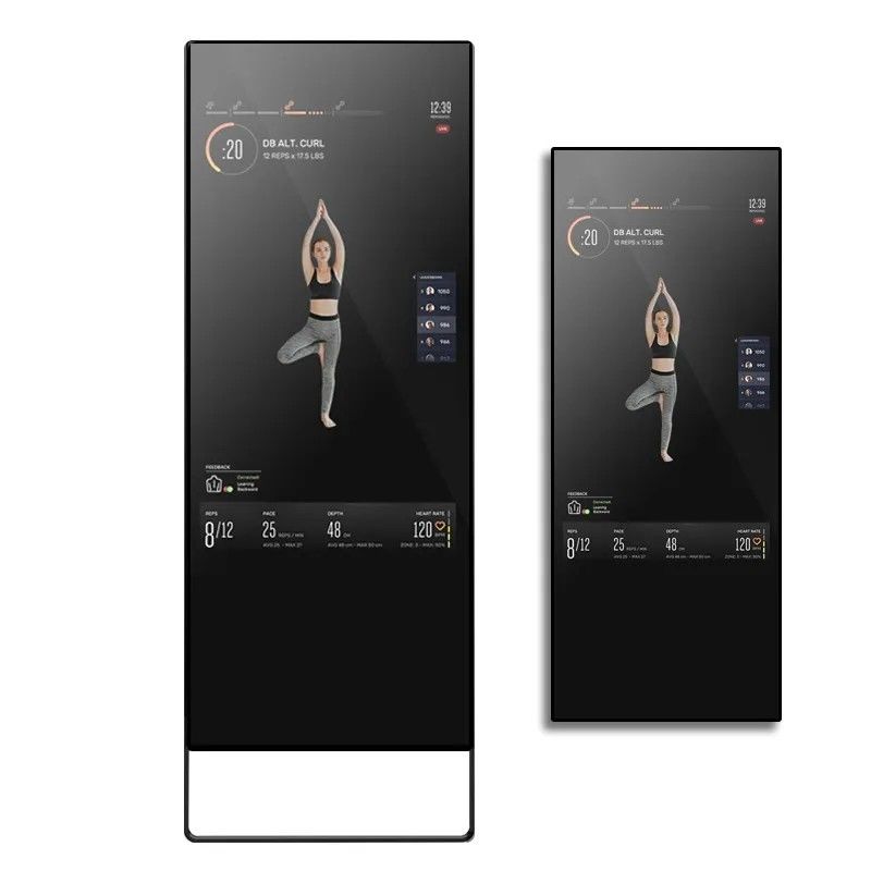 Magic Fitness Touch Screen Smart Mirror Display LCD 43 pollici per la palestra a casa