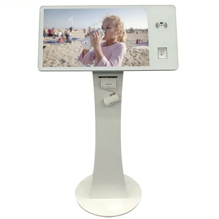 Chiosco self-service da 22 pollici con touch screen stand alone personalizzato con scanner di codice QR