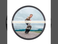 Display pubblicitario a schermo circolare Display Android rotondo