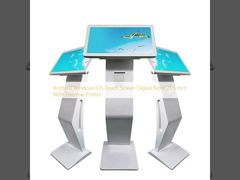 Android Windows OS Touch Screen Digital Kiosk da 21,5 pollici con stampante termica