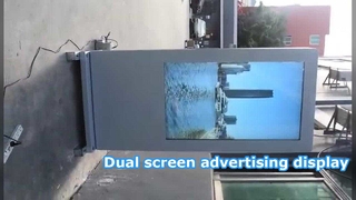 display pubblicitario a doppio schermo per esterni