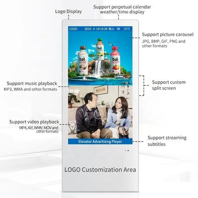 21Display pubblicitario per ascensori in rete 4G da 0,5 pollici con segnaletica digitale a risoluzione 1920x1080