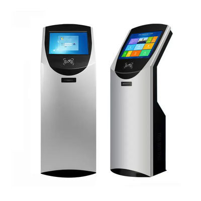 Piano industriale Standing Touch Screen Self Service Kiosk 19 pollici per la raccolta dei biglietti