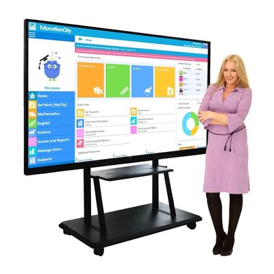 Tavola bianca interattiva digitale da 110 pollici con display 4K Ultra HD e penna elettromagnetica
