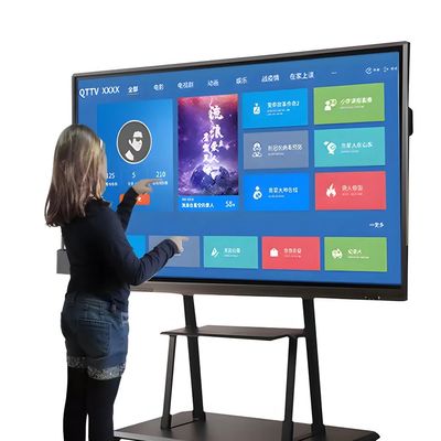 Tavola bianca interattiva digitale da 110 pollici con display 4K Ultra HD e penna elettromagnetica