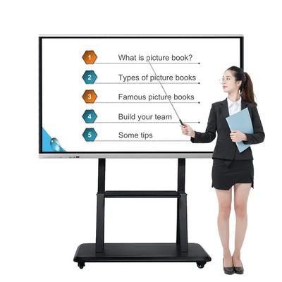 Lavagna Interattiva 100 Pollici 4K UHD con Smart Board Multi-Touch a 20 Punti per Aula