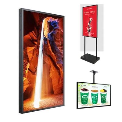 55 pollici 16:9 lettore video ad alta luminosità schermo LCD pubblicitario per vetrina