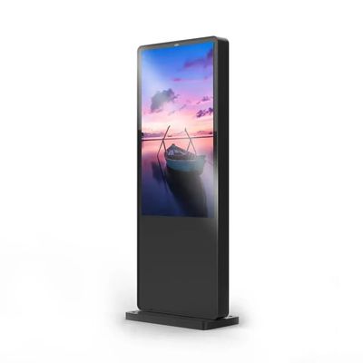 Monitor LCD da esterno da 65 pollici ad alta luminosità con protezione IP65 e ampio intervallo di temperatura operativa