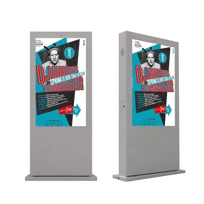 Schermo pubblicitario da esterno ad alta luminosità IP65 da 55 pollici per segnaletica digitale resistente alle intemperie