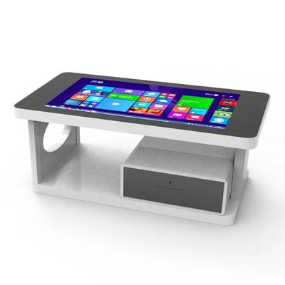 Tavolo interattivo touch screen da 43 pollici con Windows 10 e telaio in lega di alluminio per aziende e istruzione