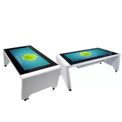 Tavolo interattivo con schermo touch da 55 pollici in lega di alluminio con consumo energetico di 110W e display multi-touch
