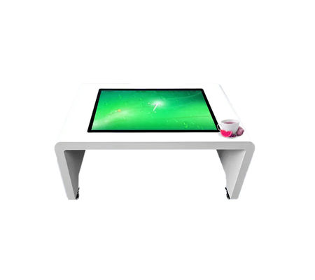 Tavolo a schermo tattile interattivo in lega di alluminio impermeabile multi-touch per pranzo e giochi