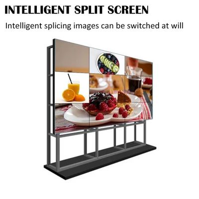 Schermo LCD da 55 pollici con risoluzione 4K e cornice sottile per applicazioni di videowall