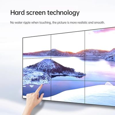 Schermo LCD da 55 pollici per videowall con touch screen a infrarossi e luminosità di 500cd/m2 per display commerciali