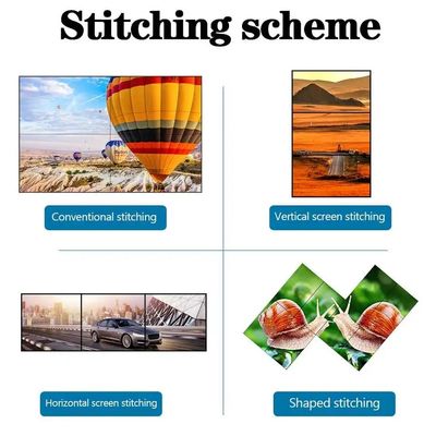 Schermo LCD da 65 pollici con risoluzione 4K e cornice da 3,5 mm per display video wall ad alta definizione