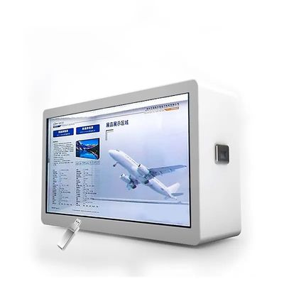 Espositore LCD trasparente intelligente da 43 pollici con risoluzione 1920*1080 e luminosità 450cd/m2 per digital signage