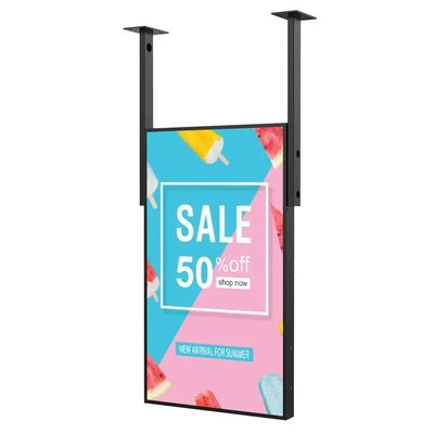 Display pubblicitario LCD in metallo con alta luminosità 1500 Nits e ROHS approvato per segnaletica digitale commerciale
