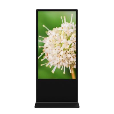 Display pubblicitario LCD a pavimento verticale da 75 pollici con risoluzione 4K e sistema operativo Android