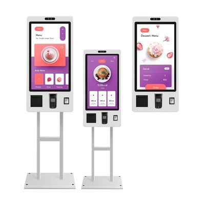 Chiosco per ordinazioni self-service con schermo touch capacitivo da 21,5 pollici montato a parete