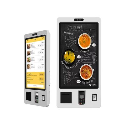 Chiosco per ordinazioni self-service con schermo touch capacitivo da 21,5 pollici montato a parete