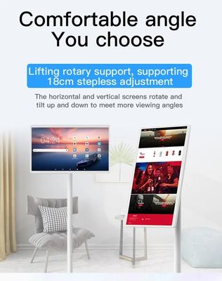 Android OS Smart Digital Kiosk Touch Screen Wireless Mobile incorporato con batteria da 32 pollici