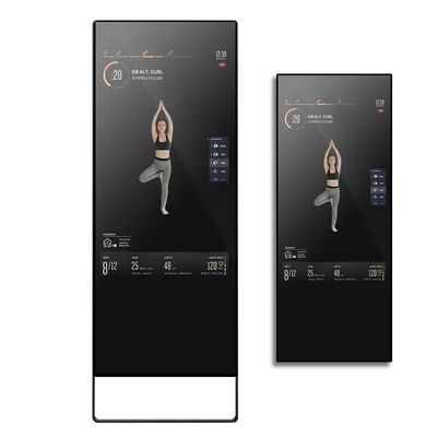 Specchio Smart Fitness da 43 pollici con Android 7.1 RK3288 e display LCD pubblicitario a luminosità personalizzata