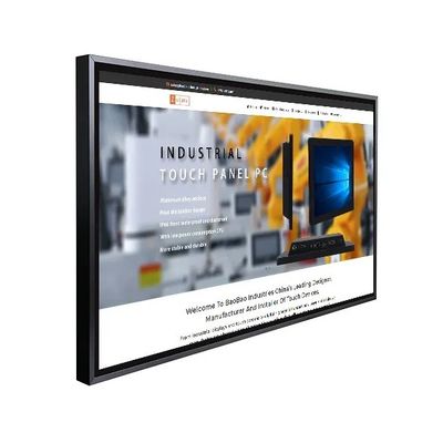 Monitor touch screen a infrarossi da 55 pollici con display LCD a montaggio a parete e touch capacitivo a 10 punti