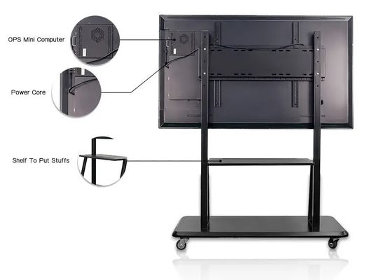 55 pollici Smart Touch Screen Interattivo pannello piatto con rapporto di aspetto 16:9 e 10 punti di tocco