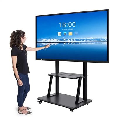 75 Pollici Touch Screen Interattivo Flat Panel Infrarossi con Funzionalità Smart Approvato ROHS per Sale Riunioni