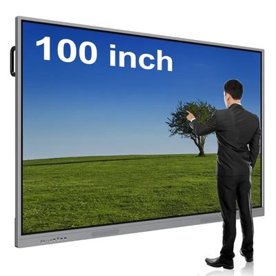 Monitor con schermo piatto interattivo da 100 pollici Full HD Multi-touch con lavagna digitale interattiva