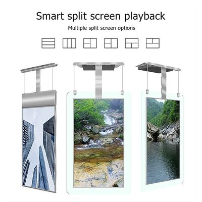 55 pollici doppio schermo display LCD pubblicitario ad alta luminosità con luminosità di 1500 nits