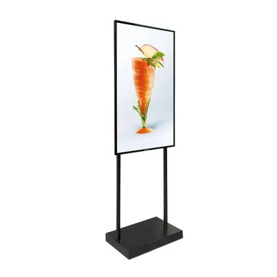 Display pubblicitario da 200W a pavimento ad alta luminosità 55 pollici 16:9 per finestra
