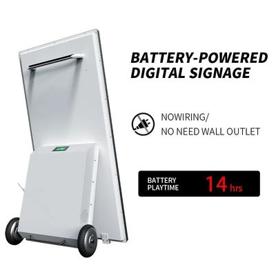 Display digitale per la pubblicità esterna da 43 pollici Batteria alimentata da 1500 nits