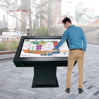Con un touch screen all' esterno, un chiosco di informazioni interattivo, tutto in un unico, da solo, da 43 pollici.