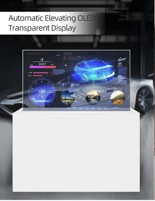 Monitor per segnaletica digitale con touchscreen OLED trasparente da 55 pollici con risoluzione 1920*1080 e touch capacitivo