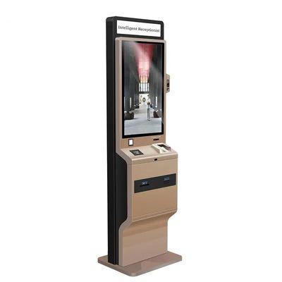 Chiosco self-service a schermo tattile stand-free da 90W con scatola di luce a LED e stampante termica