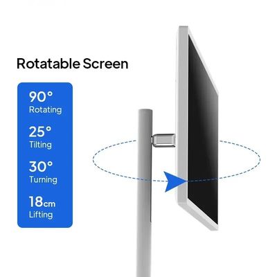 Monitor portatile a 27 pollici con schermo tattile Kiosco di autoservizio Android rotabile