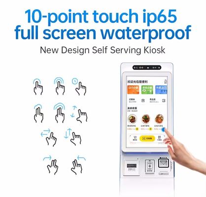 Chiosco self-service con touchscreen da 22/32 pollici con software personalizzabile e supporto multi-pagamento per stazioni di servizio automatizzate