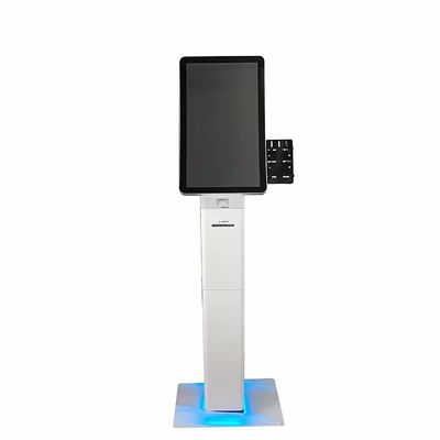 Chiosco digitale touch screen con stampante di ricevute e scanner di codice QR mini pos