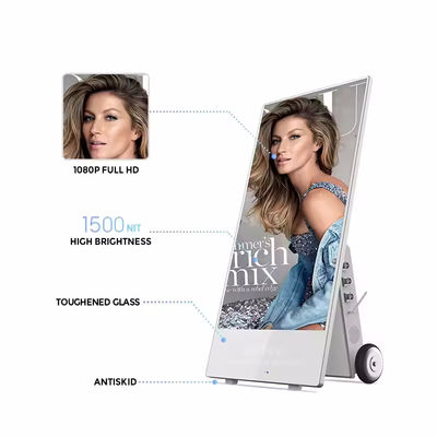 1920x1080 Display pubblicitario mobile LCD monitor ad alta luminosità