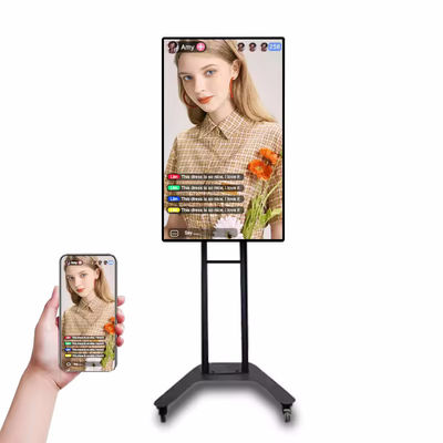 Display pubblicitario LCD ad alto contrasto con angolo di visione di 178° e alimentatore 110-240V per segnaletica digitale commerciale