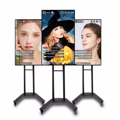 Display pubblicitario LCD ad alto contrasto con angolo di visione di 178° e alimentatore 110-240V per segnaletica digitale commerciale