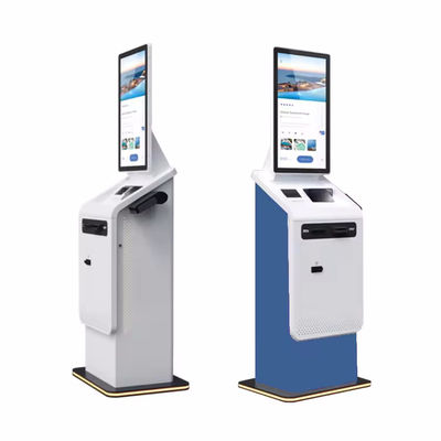 Kiosco di autoservizio interattivo con riconoscimento facciale, carta di credito e pagamento mobile e SSD da 128 GB