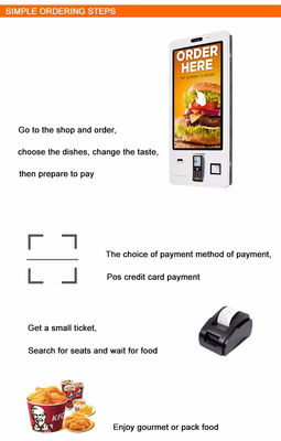 Chiosco Self-Ordering ad Alta Durabilità con Pannello 100% Grado A+, Angolo di Visione di 178°, e Funzionalità Antipolvere e Antivandalismo