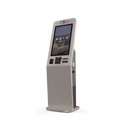 Chiosco di autocontrollo a schermo tattile con sistema integrato di emissione di carte di disturbo, ricevitore di contanti e interfaccia multilingue