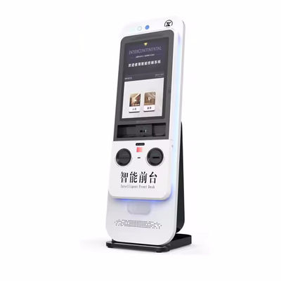 Self-service check in kiosk con lettore di carte motorizzato per un check in semplificato