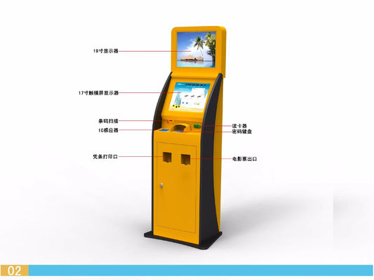 Sistema POS Self-Service Windows 10 con scanner per codici a barre e chiosco con touchscreen da 21,5/24/27 pollici