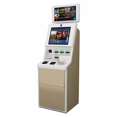 Chiosco di autocontrollo a schermo tattile, chiosco self-service con doppio schermo