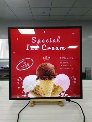 Display pubblicitario LCD in metallo da 33,2 pollici con rapporto schermo 1:1 per digital signage
