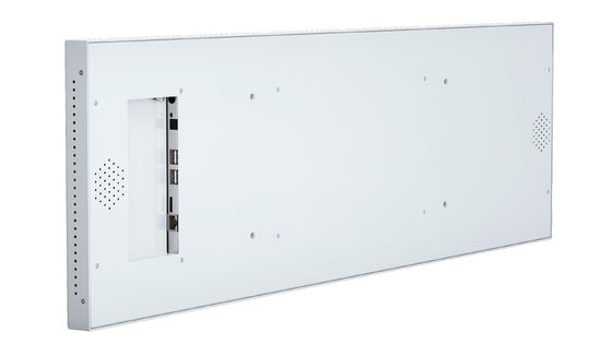 Chiosco digitale con touchscreen capacitivo da 37 pollici ad alta risoluzione 3840x1080 e display a striscia allungata